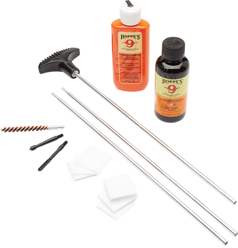 HOPPES CLEANING KIT FOR .30CAL – ALUMINUM W/CLAMSHELL PACKAGE