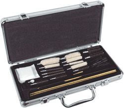 HOPPES DELUXE GUN CLEANING KIT – BRASS ROD 31PC W/ALUMINUM BOX