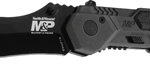 S&W KNIFE M&P SPRING ASSIST – 2.9″ S/S BLACKENED ALUMINUM