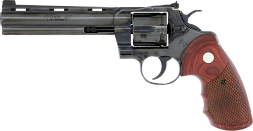 COLT PYTHON 357MAG 6″ BLUED – SNAKE SCALE WALNUT (TALO)