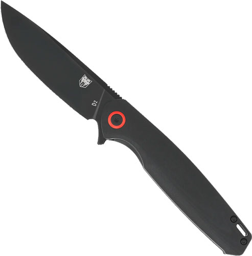 COBRATEC RATH 3.5″ FOLDER – BLACK D2 BLACK BLADE