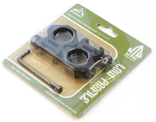 UTG RINGS 1″ LOW PROFILE – MATTE BLACK PICATINNY/WEAVER