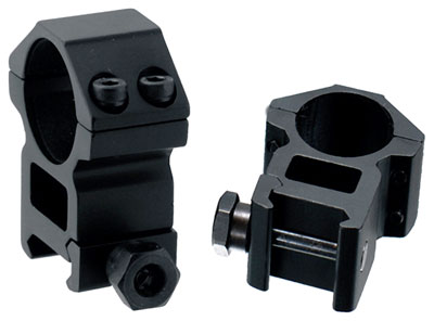 UTG RINGS 30MM HIGH PROFILE – MATTE BLACK PICATINNY/WEAVER