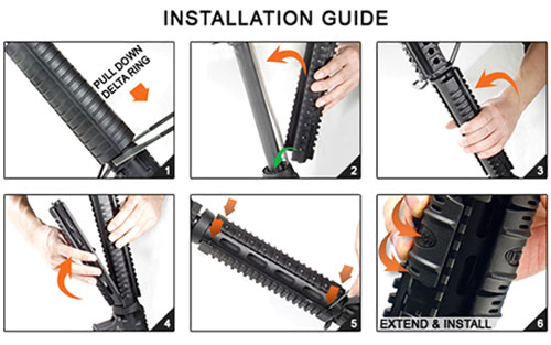 UTG RAIL PICATINNY AR-15 9″ – 2-PC DROP-IN MID-LENGTH