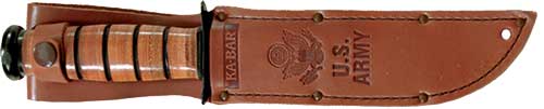 KA-BAR FIGHTING/UTILITY KNIFE – 7″ SRRTD W/LTHR SHTH US ARMY