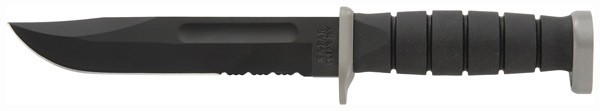 KA-BAR D2 EXTREME KNIFE – 7″ SERR W/PLASTIC SHEATH