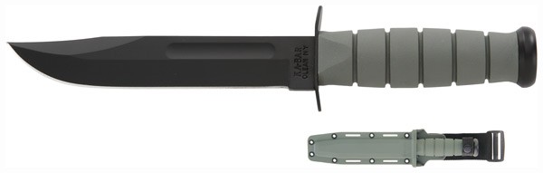 KA-BAR FIGHTING/UTILITY KNIFE – 7″ W/PLASTIC SHEATH F-GREEN