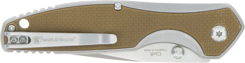 S&W KNIFE CLEFT 3.25″ SPRING – ASSIST G10 SCALES HANDLE