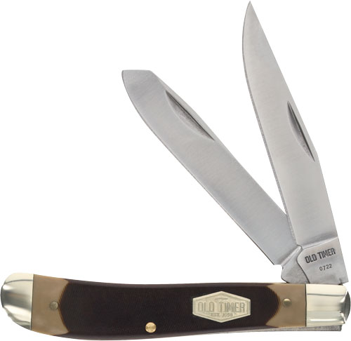 OLD TIMER KNIFE GUNSTOCK TRPPR – 2-BLADE 3.1″ S/S DELRIN
