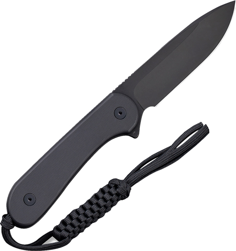 CIVIVI KNIFE ELEMENTUM 3.98″ – FIXED BLACK G10/BLACK D2