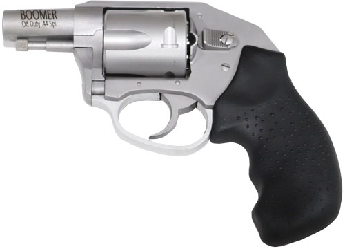 CHARTER ARMS BOOMER 2″ 44 SPEC – 5-SHOT RUBBER GRIPS STAINLESS