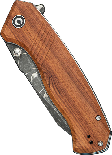 CIVIVI KNIFE PLACOID 3.67″ – WOOD/DIMASCUS BLADE LINER LOCK