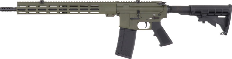 GLFA AR15 RIFLE 223 WYLDE – 16″ NIT BBL OD GREEN