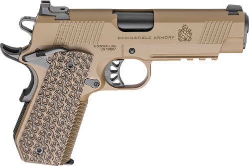SPRINGFIELD 1911 TRP 45ACP – 4.25″ 7RD COYOTE W/CARRY CUT