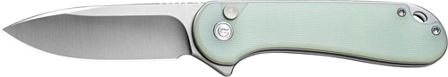 CIVIVI KNIFE ELEMENTUM II 2.96 – ” NATURAL G10/SATIN CLAM PACK