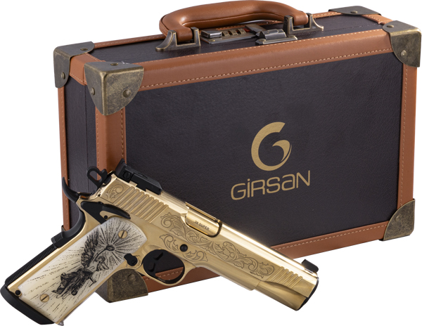 GIRSAN MC1911 DELUXE GOLD GOVT – 38 SUPER 10RD ENGRAVED
