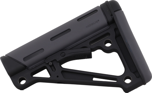 HOGUE AR-15 COLLAPSIBLE STOCK – OVERMOLDED GREY MIL-SPEC