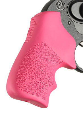 HOGUE GRIPS TAMER RUGER LCR – PINK W/FINGER GROOVE