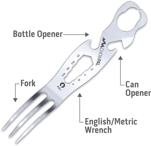 OUTDOOR EDGE CHOWPAL MEALTIME – MULTITOOL W/KNIFE & ORNG POUCH