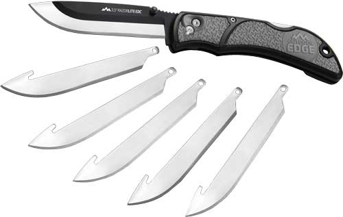 OUTDOOR EDGE 3.5″ RAZOR LITE – EDC FOLDER GRAY W/6 BLADES