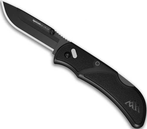 OUTDOOR EDGE RAZOR EDC LITE – 2.5″ BLACK PMS 2 BLACK BLADES