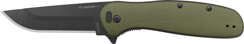 OUTDOOR EDGE RAZOR VX2 3″ FLDR – GREEN G10 SPRING ASSIST