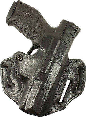 DESANTIS SPEED SCABBARD HOLSTR – RH OWB LEATHER JUDGE PD 2″ BLK