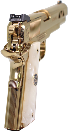 IVER JOHNSON GOLDEN EAGLE – 1911 45ACP 8RD POLISHED GOLD