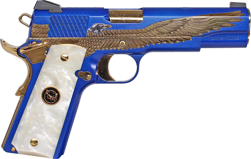 IVER JOHNSON EAGLE MAJESTIC – 1911 45ACP 8RD ENGRAVED GOLD