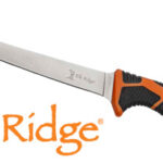 MC ELK RIDGE TREK 7″ FILLET – KNIFE WITH SHEATH BLK/ORG/SS