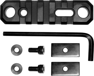GROVTEC RAIL PUSH BUTTON BASE – STOCK AR 3.1″ 5 SLOT ALUM BLK