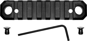 GROVTEC RAIL PUSH BUTTON BASE – KEYMOD 3.1″ 5 SLOT ALUM BLACK