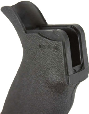 J&E TEXTURED RUBBERED PISTOL – GRIP W/STORAGE BLACK