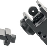 JE FIXED FRONT/REAR SIGHT – 45 DEGREE OFFSET ALUMINUM BLK