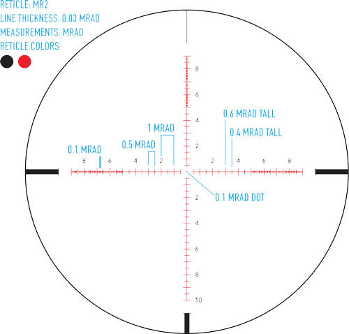 SIGHTMARK PRESIDIO 3-18X50 – 30MM SCOPE MATTE BLACK LR2 RET