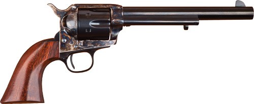 CIMARRON P-MODEL 38SPL/357MAG – OM FS 7.5″ CC/BLUED WALNUT
