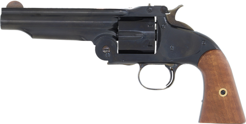 CIMARRON NO.3 AMERICAN 45LC – 1ST MODEL 5″ FS BLUED WALNUT