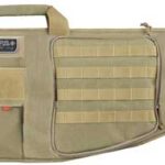 GPS TACTICAL AR CASE 42″ TAN – W/EXTERNAL HANDGUN HOLDER