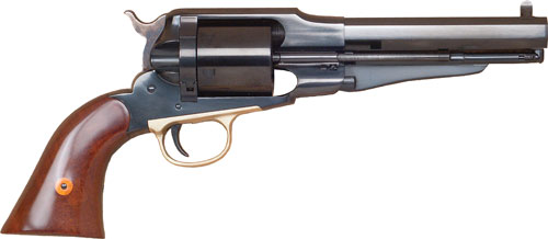 CIMARRON 1858 NEW MODEL NAVY – 38SP FS 5.5″ CC/BLUED WALNUT