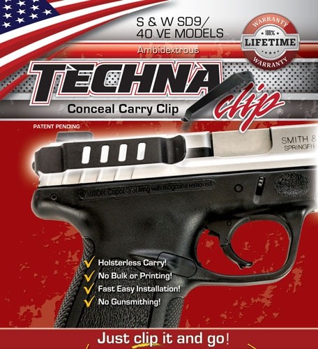 TECHNA CLIP HANDGUN RETENTION – CLIP S&W SDVE 9/40 RH/LH