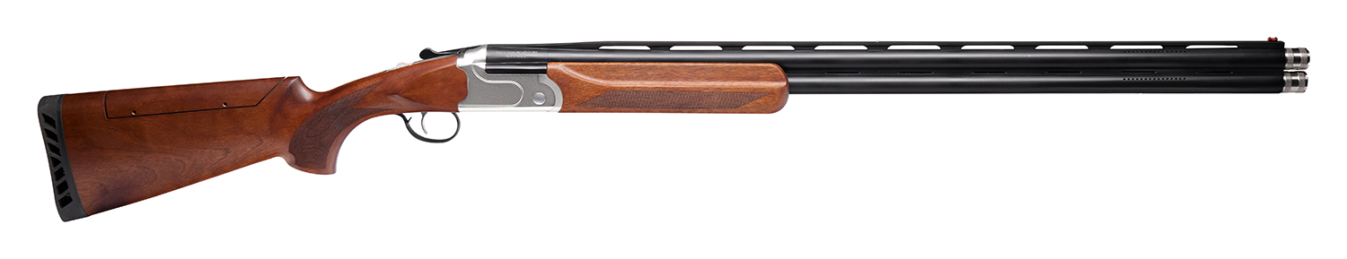 Stevens 18874 555 Sporting 20 Gauge 3″ 2rd 30″ Ported Over/Under Barrel, Silver Rec, Oiled Turkish Walnut Furniture, Adj. Cheek Rest Stock, Fiber Optic Sight, Five Ext. Chokes