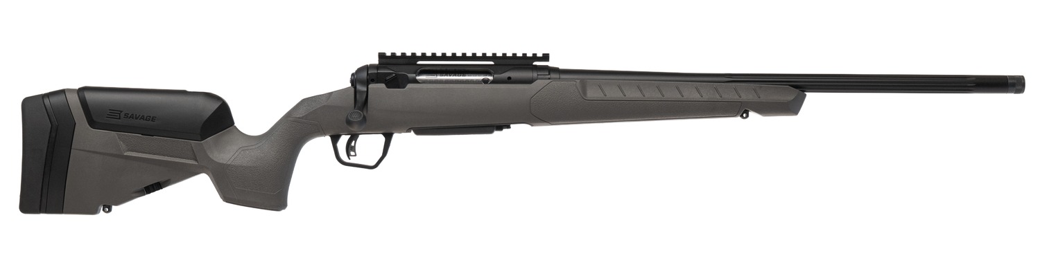 Savage Arms 32422 110 Trailblazer 270 Win 4+1 20″ Fluted Barrel, Flat Dark Gray Adj LOP Synthetic Stock, Right Hand