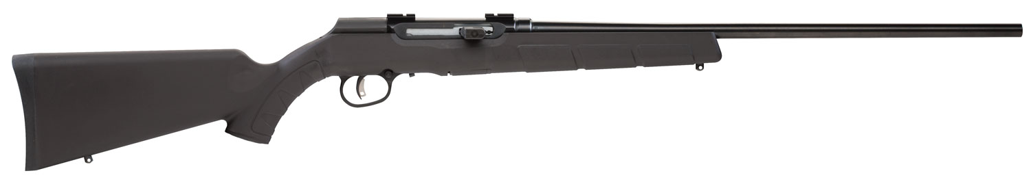 Savage Arms 47400 A Series Magnum Full Size 22 WMR 10+1 22″ Matte Black Sporter Barrel, Satin Drilled & Tapped Carbon Steel Receiver, Matte Black Fixed Synthetic Stock, Right Hand