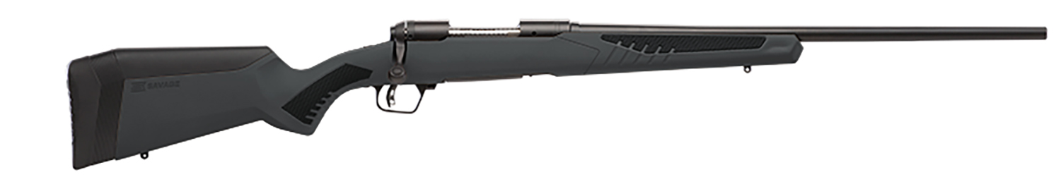 Savage Arms 57062 110 Hunter Full Size 204 Ruger 4+1 22″ Matte Black Button-Rifled Barrel, Matte Black Drilled & Tapped Carbon Steel Receiver, Adj AccuStock Matte Gray Synthetic Stock, Right Hand