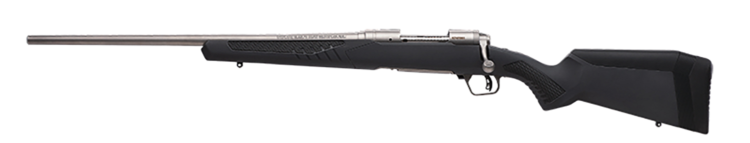 Savage Arms 57170 110 Storm Full Size 6.5 Creedmoor 4+1 22″ Matte Button-Rifled Barrel, Matte Drilled & Tapped Stainless Steel Receiver, Adj AccuStock Matte Gray Synthetic Stock, Left Hand