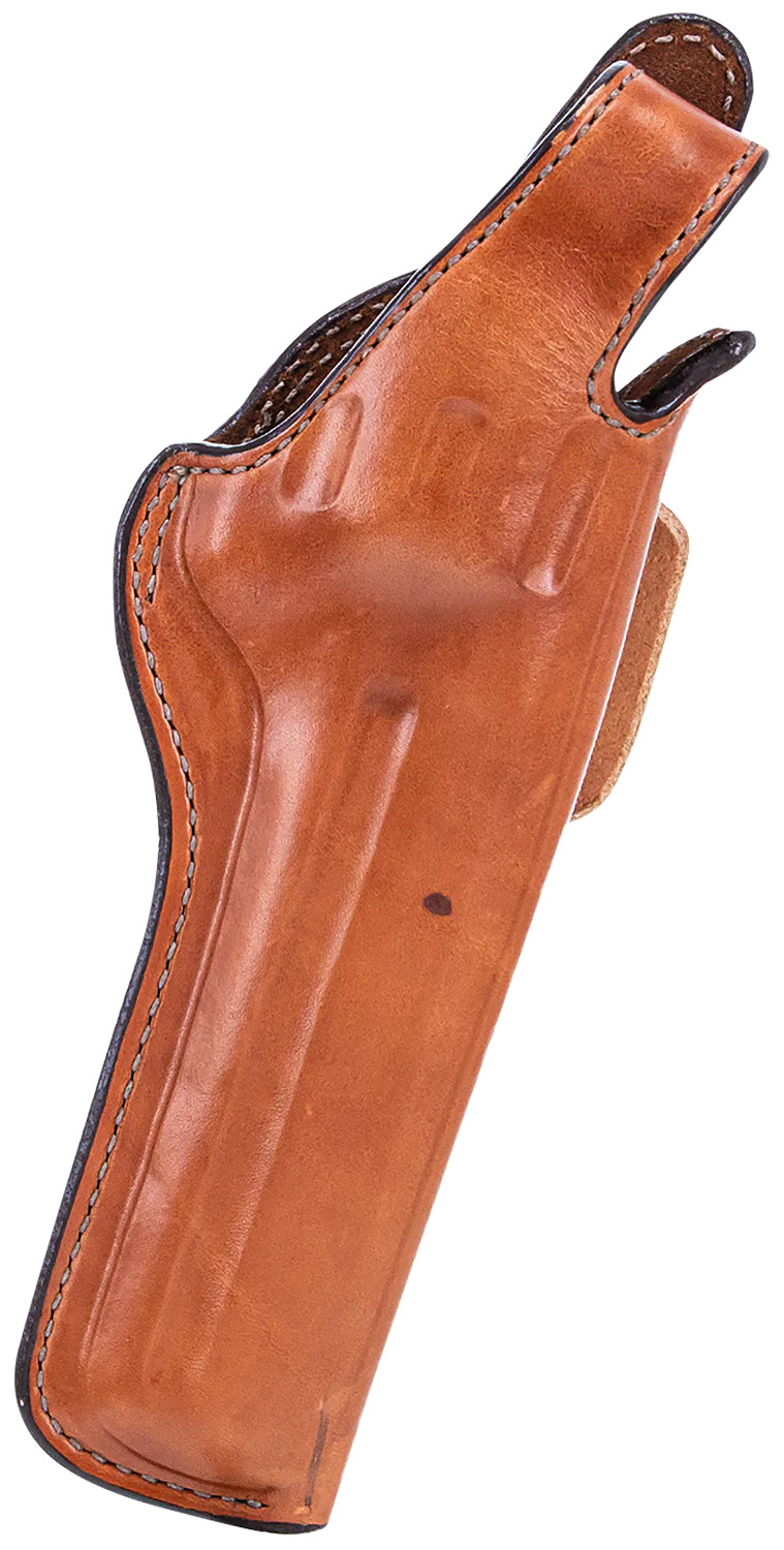 Bianchi 10309 5BHL Thumbsnap OWB Size 08 Tan Leather Belt Loop Fits S&W N Frame/Colt Anaconda 4″ Barrel Right Hand