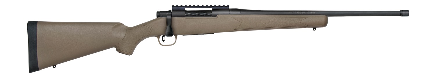 Mossberg 28252 Patriot Predator 450 Bushmaster 4+1 20″ Matte Blued Fluted Threaded Barrel, Receiver w/ Picatinny Rail, Flat Dark Earth Fixed Synthetic Stock