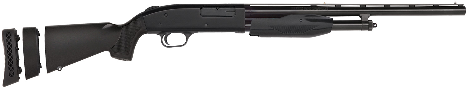 Mossberg 50485 510 Super Bantam Youth 20 Gauge 3″ 3+1 18.50″ Vent Rib Barrel, Dual Extractors, EZ-Reach Forend, Blued Metal Finish, Synthetic Stock w/Adjustable LOP Spacer, Includes Accu-Set Chokes