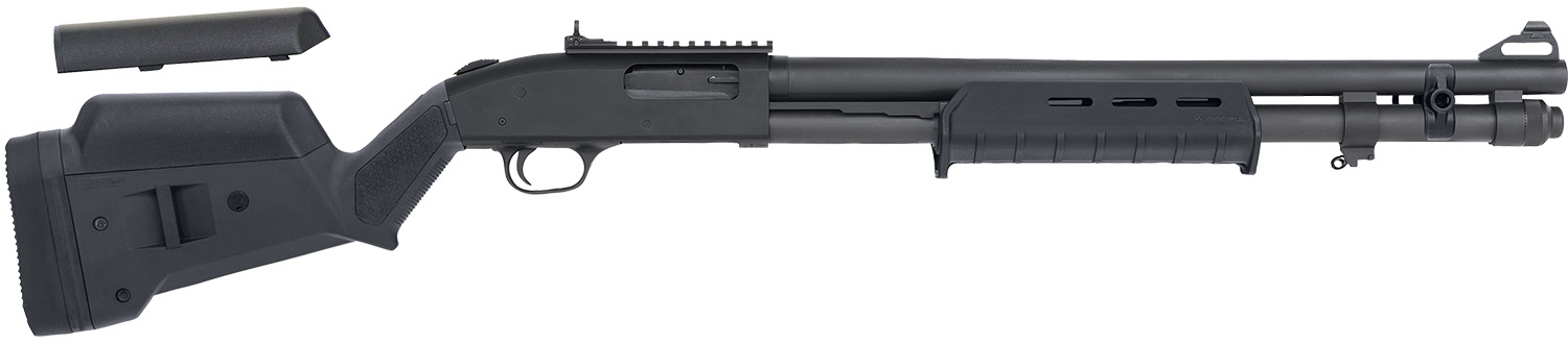 Mossberg 51773 590A1 Tactical 12 Gauge 3″ 8+1 20″ Parkerized Heavy-Walled Barrel Black Rec Black Fixed Magpul SGA/MOE Stock Right Hand