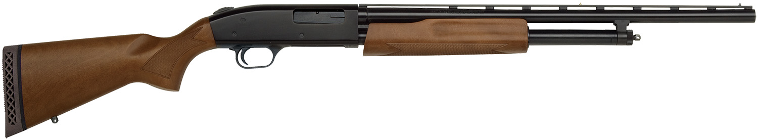 Mossberg 54132 500 Bantam Youth 20 Gauge Pump 3″ 5+1 22″ Blued Vent Rib Barrel, Blued Steel Receiver, Fixed Hardwood Stock, Right Hand, Accu-Set Chokes